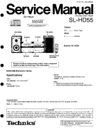 Technics - SLHD-55 - Service manual 